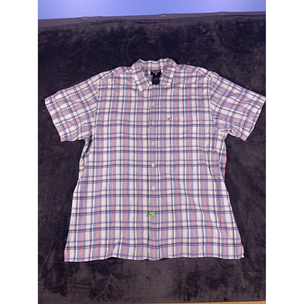 Ralph Lauren Jeans Co. Men's Button-Up L Multicolor Button Down Collar